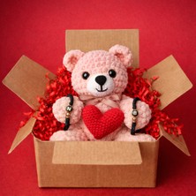 UltraMint El Örgüsü Bileklik ve Amigurumi Ayıcık, Kişiye Özel, Sevgililer Günü Hediye