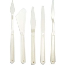 Rich Spatula Plastik 5 Li Set Beyaz 11248