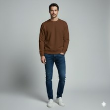 Viane Signature Pamuklu Sweatshirt Bisiklet Yaka Standart Rahat Kalıp (Regular Fit) Erkek/kadın/unisex