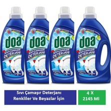 Doa Sıvı Çamaşır Deterjanı Renkliler ve Beyazlar Derinlemesine Temizlik 4 x 2145 ml