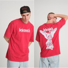 Behemoth Yıkamalı Over Size Tişört S