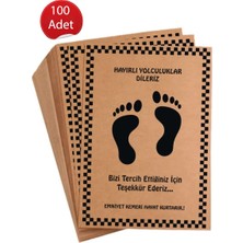 Normadia 100 Adet Baskılı Oto Paspas Kağıdı 35X50 Cm, Araç Için Temiz ve Şık