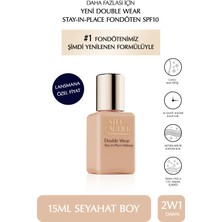 Estee Lauder Seyahat Boy Fondöten - Double Wear Stay-In-Place Fondöten SPF10 (2W1 Dawn) 15ML