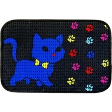 UltraMint Desenli Kedi Kumu Paspası 60X45, Şık ve Fonksiyonel Ev Aksesuarı