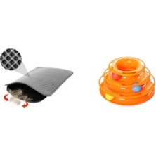 UltraMint Elekli Kedi Tuvalet Paspası – Pratik ve Temiz Kullanım, Gri Renk