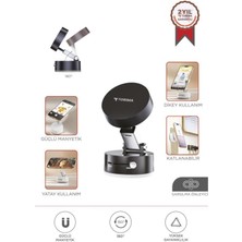 Normadia Manyetik Telefon Tutucu, 180° Dönebilen, Ev ve Araç Kullanımı