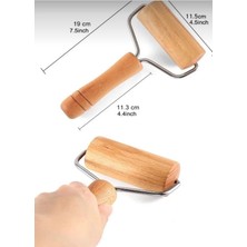 Yeterx Ahşap Mini Merdane – Tek Saplı Hamur Açma Silindiri | Pratik ve Doğal