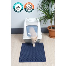 UltraMint 40X55 cm Hücreli Kedi Kumu Paspası ve Kedi Tuvalet Önü Paspası