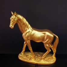 Bsre Gold At Figürlü Dekoratif Biblo - Modern Salon ve Ofis Aksesuarı