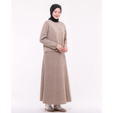 İlmek Kadın Triko Etek Hırka Takım 23319