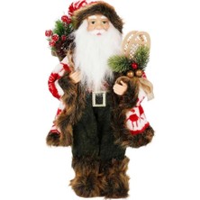 Line Kürklü Noel Baba Dekoratif Biblo 41 cm Güvenli