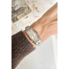 Oqqo Aris Gümüş Minimal Taşlı Kadın Kol Saati