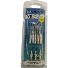 Ryuji V8 8cm 5.5gr Silikon Yem (3+5) Black Back