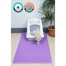 UltraMint 60X110 cm Hücreli Kedi Kumu Paspası, Temiz ve Düzenli Kedi Tuvaleti Için