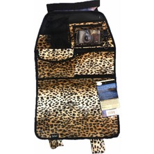 Normadia Araç Koltuk Arkası Organizer Çanta, Fileli ve Leopar Desenli, Pratik Kullanım