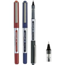 Uni Roller Kalem 0.5 UB-150 Mavi - Siyah - Kırmızı 3 Lü