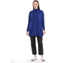 İlmek 22177 Kadın Rahat Kalıp Ince Triko Basic Kazak