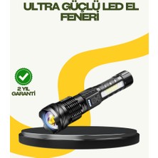 Zero Land Lvsqvr Şarjlı El Feneri Yüksek Işık Gücü Uzun Menzil