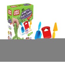 Line 03692 Aksesuarlı Yeşil Kinetik Oyun Kumu 1000 gr Güvenli