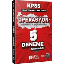 Eğit Akademi Kpss Genel Kültür Genel Yetenek Operasyon 5 Deneme