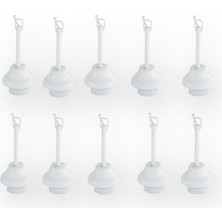 İNWATT Askı Takımı Tij Duy 10 Adet Porselen (E27 Duy Girişli)