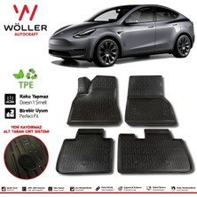 Normadia 3D Havuzlu Paspas Tesla Model Y 2019 Sonrası, Temiz ve Şık Görünüm