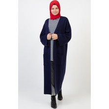 İlmek Kadın Kimono Kol Cepli Triko Hırka 4100