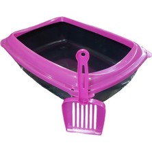 UltraMint Pratik Açık Kedi Tuvaleti, Kürek Hediyeli, Temiz ve Konforlu Kullanım