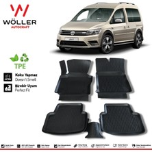 Normadia 3D Havuzlu Paspas Volkswagen Caddy 2015-2020, Sağlam ve Şık Koruma