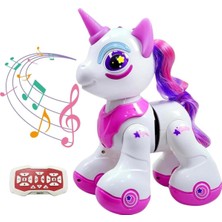 Uzaktan Kumandalı Romantic Marry Sevimli Oyuncak Unicorn Robot Pembe 15 cm