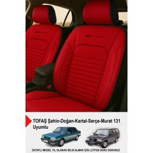 Normadia Istanbul Serisi Deri Oto Koltuk Kılıfı, Tofaş Uyumlu, Şık ve Konforlu