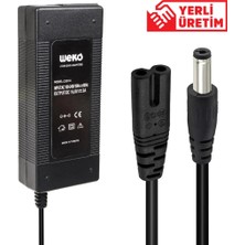 Amazex 16.8 Volt - 3 Amper 5.5*2.5 Uçlu Kırmızı Yeşil Ledli Masa Tipi Şarj Adaptörü (4767)