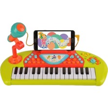 Line Karaoke Özellikli Müzikli Işıklı Mp3 Girişli ve Mikrofonlu Çok Fonksiyonlu Piyano Güve