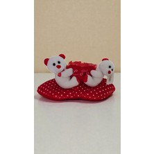 UltraMint Sevgililer Günü Özel Love Yazılı Çift Ayıcık Yastık 32 cm