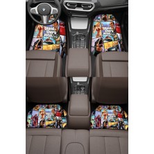 Normadia Dijital Baskılı Çok Amaçlı Yıkanabilir Oto Paspas Halı Takımı