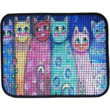UltraMint Elekli Desenli Kedi Tuvalet Önü Paspası 60X45 Cm, Şık ve Kullanışlı
