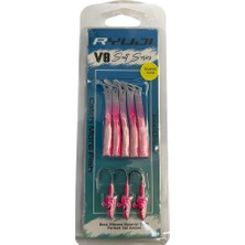 Ryuji V8 8cm 5.5gr Silikon Yem (3+5) Pink Uv