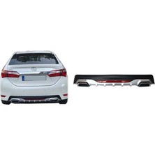 Toyota Uyumlu Corolla 2013-2018 Amg Çift Çıkış Reflektörlü Difüzör