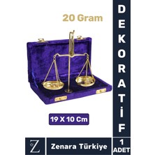 UltraMint Şık Kutulu Premium Pirinç Terazi, Sevgiyle Hediye, Erkek Arkadaş Için