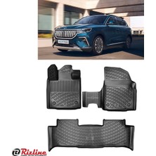 Normadia Togg T10X 2023 Sonrası Uyumlu Siyah 3D Havuzlu Paspas