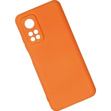 Azrlya Newface Xiaomi Mi 10T Kılıf Nano Içi Kadife Silikon - Turuncu