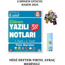 6. Sınıf Yazılı Notları 2. Dönem Mini Defter ve Tırtıl Ayraçlı