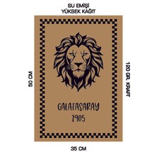 Normadia 35X50 120 gr Kraft Oto Paspası Seti, Galatasaray Teması, 50 Adet