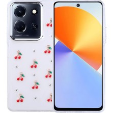 Ceponya Infinix Note 30 5g Kılıf Airbag Tasarımlı Simli Şeffaf Kutup Kapak