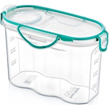 Veralya Kilitli Kapaklı Contalı Hava,su Sıvı Geçirmez 1,2 Litre Erzak Saklama KABI-SA580