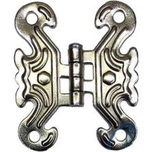 Narnuga Dekoratif Sac Kelebek Menteşe - Küçük, Nikel, 1 Adet