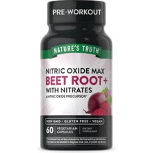 Nature's Truth Nitric Oxide Max Beet Root + With Nitrates 60 Veg. Capsules