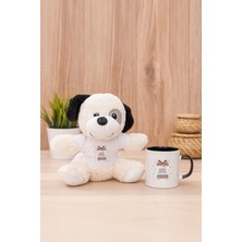 UltraMint Sevgililer Günü Peluş Köpek ve Mavi Kupa Seti