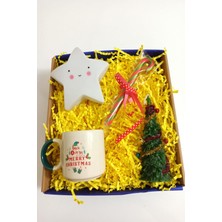 UltraMint Sevgililer Günü Hediye Seti, El Yapımı Kupa, Yıldız Lamba, Çam Ağacı Mum