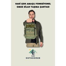 Outdoorun Haki Çok Amaçlı Fonksiyonel Omuz Silah Taşıma Çantası